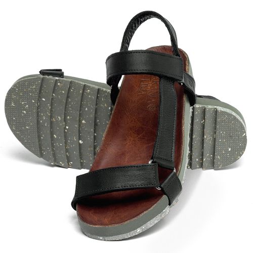 Birken em Couro Preto - Codigo - 156049