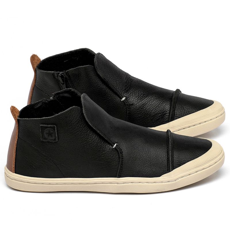 Laranja_Lima_Shoes_Sapatos_Femininos___Tenis___Cano_Alto_em_Couro_Preto_-_Codigo_-_156078_1