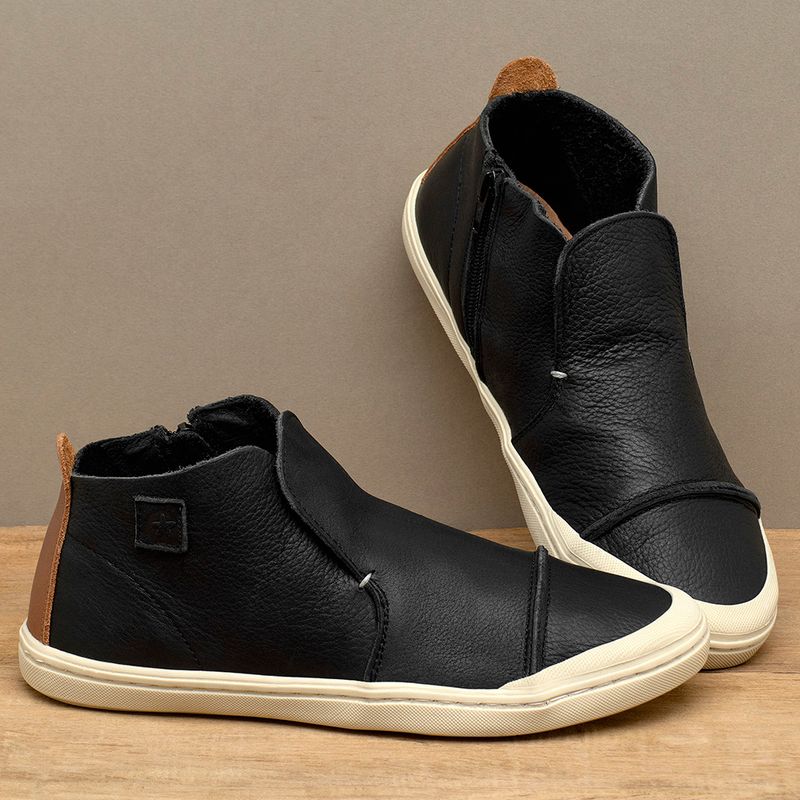 Laranja_Lima_Shoes_Sapatos_Femininos___Tenis___Cano_Alto_em_Couro_Preto_-_Codigo_-_156078_3