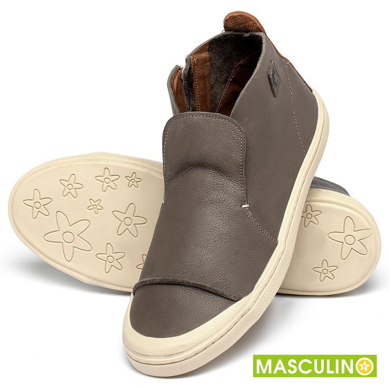 Laranja_Lima_Shoes_Sapatos_Masculinos___Tenis_Masculino___Cano_Alto_em_Couro_Cinza_-_Codigo_-_156072_2