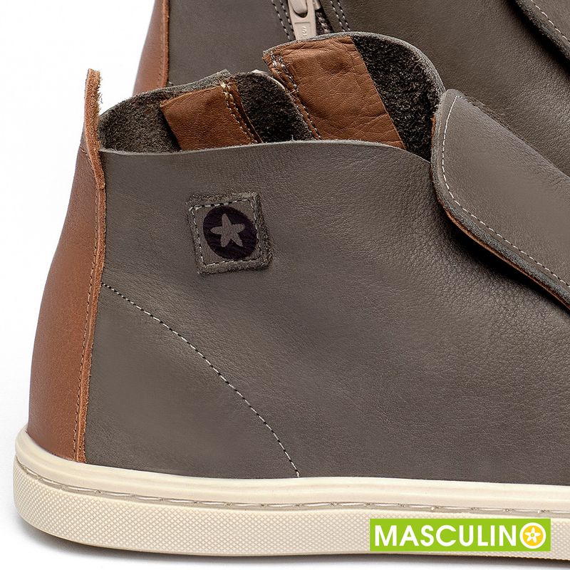 Laranja_Lima_Shoes_Sapatos_Masculinos___Tenis_Masculino___Cano_Alto_em_Couro_Cinza_-_Codigo_-_156072_5