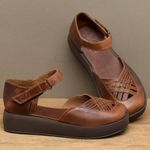 Laranja_Lima_Shoes_Sapatos_Femininos___Sandalia___Boho_Salto_de_4_cm_em_Couro_Marrom_-_Codigo_-_3981_3