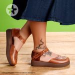 Laranja_Lima_Shoes_Sapatos_Femininos___Sandalia___Boho_Salto_de_4_cm_em_Couro_Marrom_-_Codigo_-_3981_7