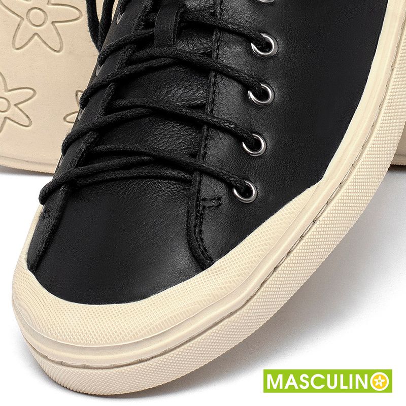 Laranja_Lima_Shoes_Sapatos_Masculinos___Tenis_Masculino___Cano_Baixo_em_Couro_Preto_-_Codigo_-_156073_6