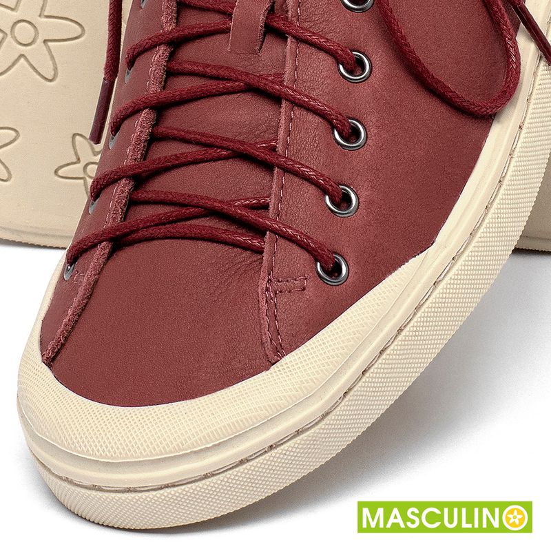 Laranja_Lima_Shoes_Sapatos_Masculinos___Tenis_Masculino___Cano_Baixo_em_Couro_Vermelho_-_Codigo_-_156073_6