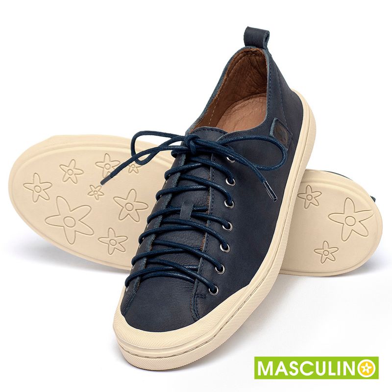 Laranja_Lima_Shoes_Sapatos_Masculinos___Tenis_Masculino___Cano_Baixo_em_Couro_Marinho_-_Codigo_-_156073_2