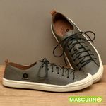 Laranja_Lima_Shoes_Sapatos_Masculinos___Tenis_Masculino___Cano_Baixo_em_Couro_Musgo_-_Codigo_-_156073_3