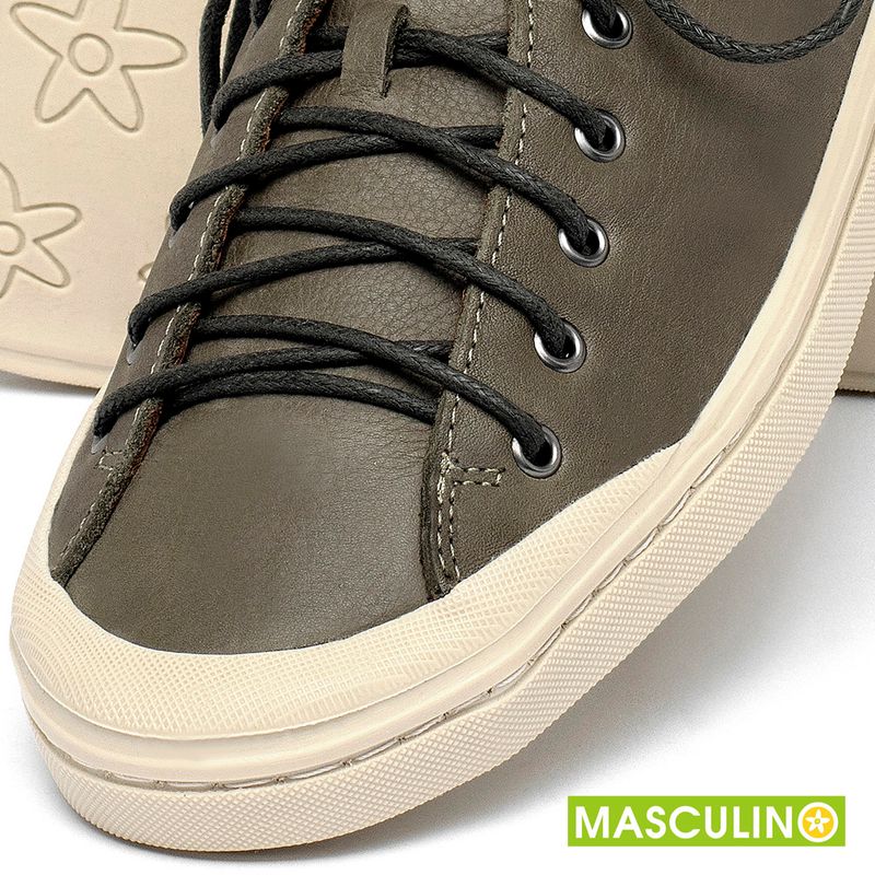 Laranja_Lima_Shoes_Sapatos_Masculinos___Tenis_Masculino___Cano_Baixo_em_Couro_Musgo_-_Codigo_-_156073_6