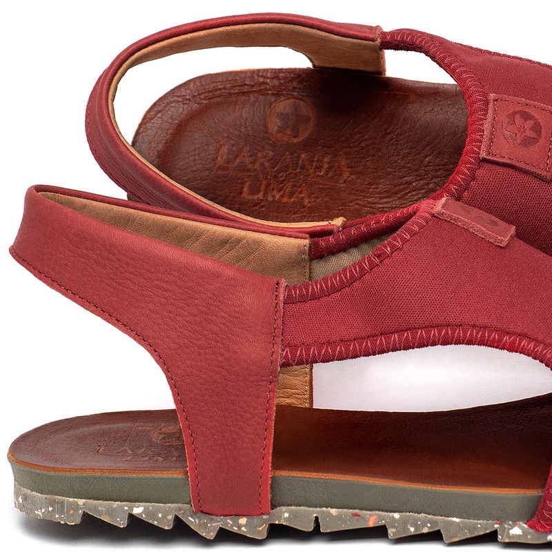 Laranja_Lima_Shoes_Sapatos_Femininos___Sandalia_Rasteira___Flat_em_Neoprene_Vermelho_-_Codigo_-_158011_5