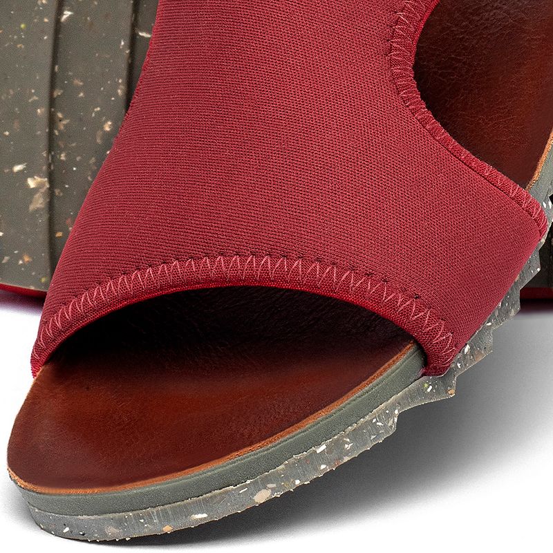Laranja_Lima_Shoes_Sapatos_Femininos___Sandalia_Rasteira___Flat_em_Neoprene_Vermelho_-_Codigo_-_158011_6
