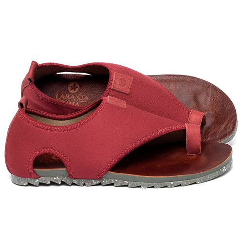 Sandália Rasteira   Flat em Neoprene Vermelho - Codigo - 158012