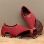 Laranja_Lima_Shoes_Sapatos_Femininos___Sandalia_Rasteira___Flat_em_Neoprene_Vermelho_-_Codigo_-_158012_3