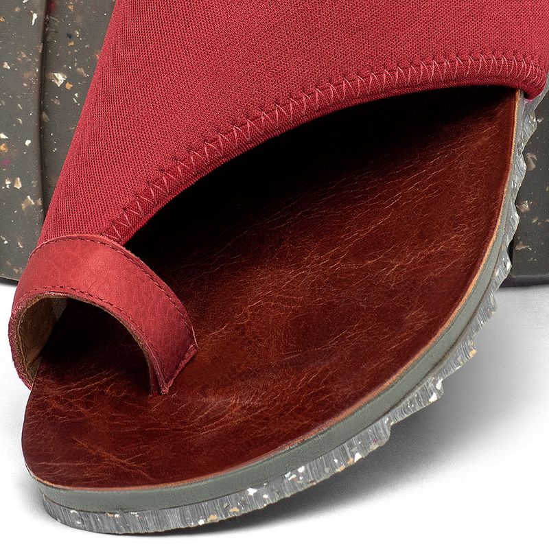 Laranja_Lima_Shoes_Sapatos_Femininos___Sandalia_Rasteira___Flat_em_Neoprene_Vermelho_-_Codigo_-_158012_6