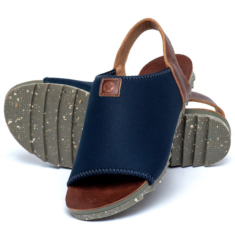 Laranja_Lima_Shoes_Sapatos_Femininos___Sandalia_Rasteira___Flat_em_Neoprene_Marinho_-_Codigo_-_158013_2