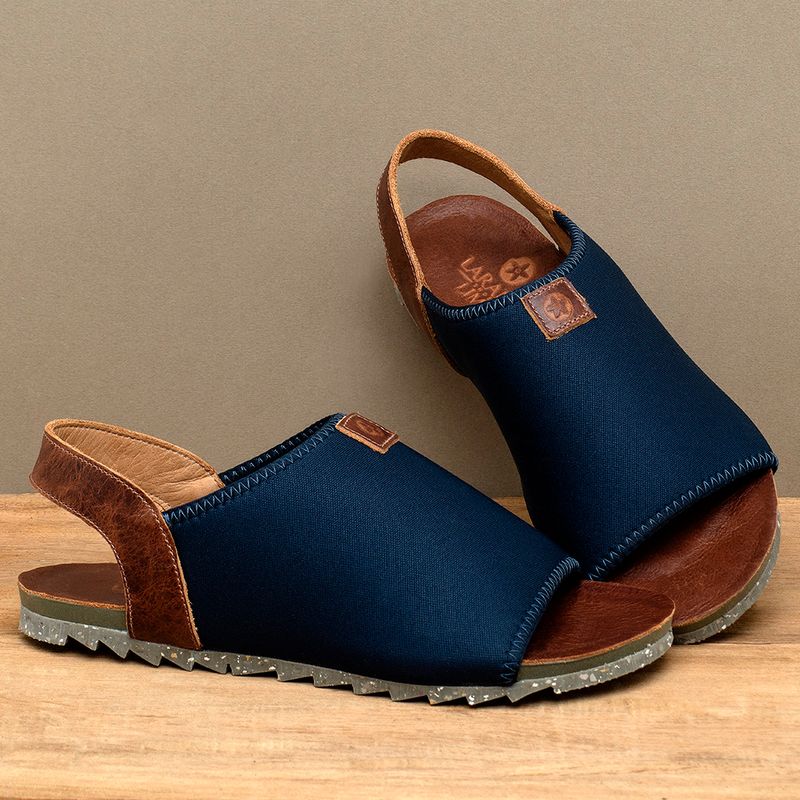 Laranja_Lima_Shoes_Sapatos_Femininos___Sandalia_Rasteira___Flat_em_Neoprene_Marinho_-_Codigo_-_158013_3