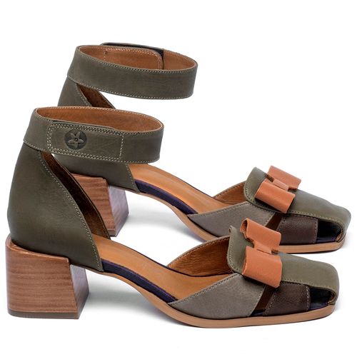Sandália   Laranja Lima Shoes Classic Salto de 5 cm em Couro Colorido - Codigo - 3940