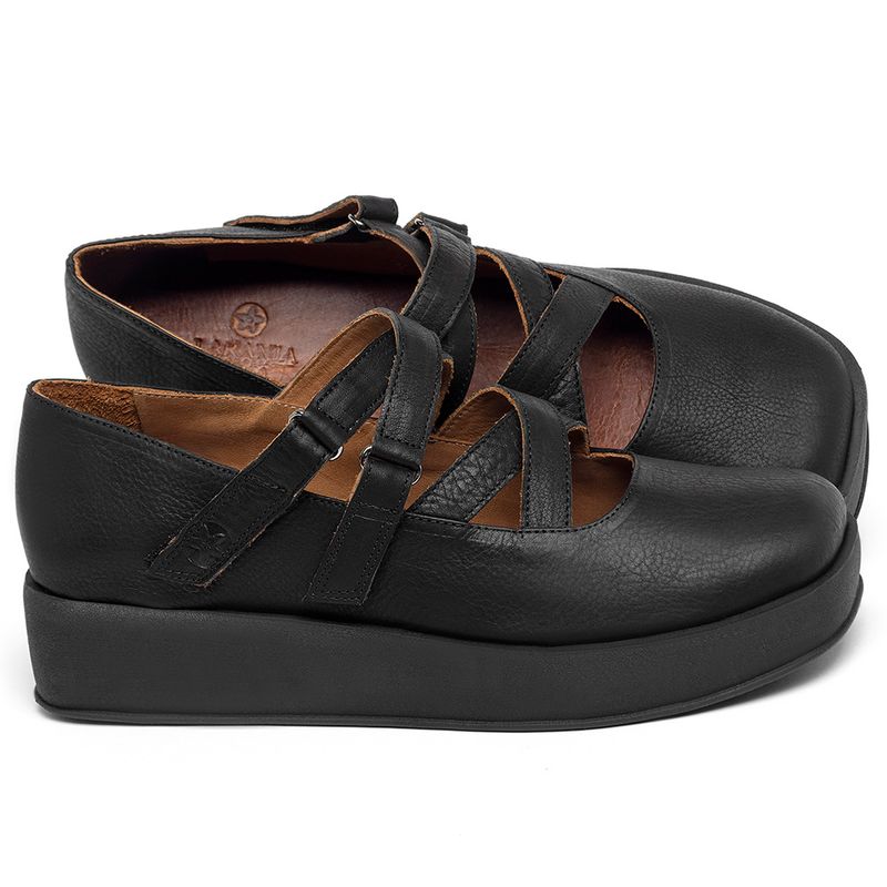 Laranja_Lima_Shoes_Sapatos_Femininos___Sandalia___Boho_Salto_de_4_cm_em_Couro_Preto_-_Codigo_-_3979_1