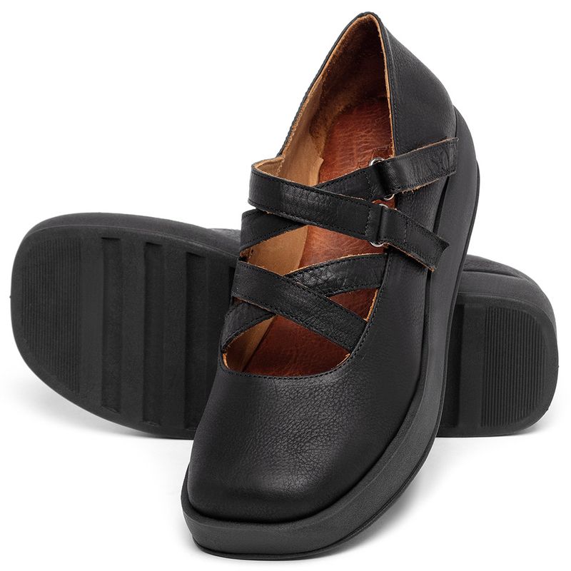 Laranja_Lima_Shoes_Sapatos_Femininos___Sandalia___Boho_Salto_de_4_cm_em_Couro_Preto_-_Codigo_-_3979_2