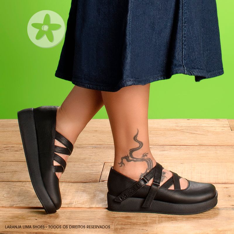 Laranja_Lima_Shoes_Sapatos_Femininos___Sandalia___Boho_Salto_de_4_cm_em_Couro_Preto_-_Codigo_-_3979_7