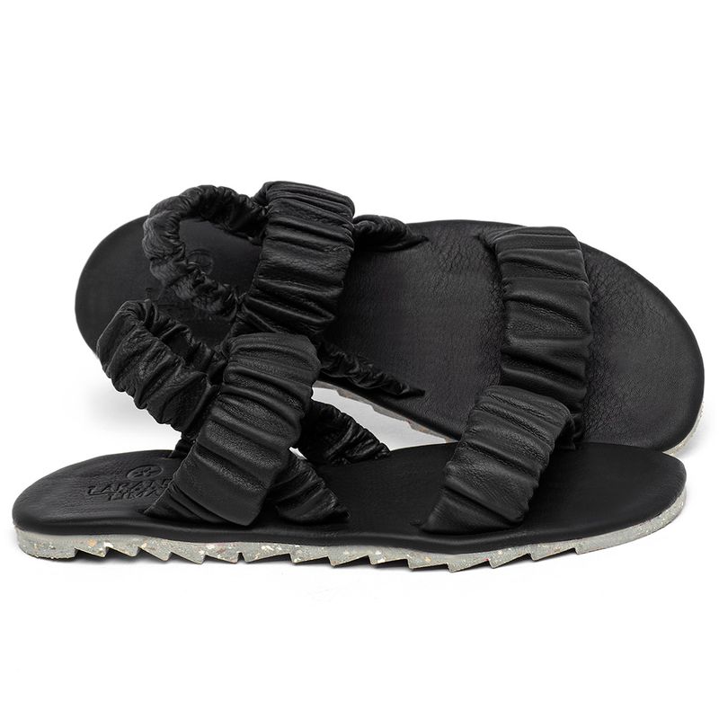 Laranja_Lima_Shoes_Sapatos_Femininos___Sandalia_Rasteira___Flat_em_Couro_Preto_-_Codigo_-_155020_1