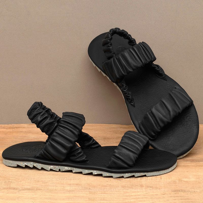 Laranja_Lima_Shoes_Sapatos_Femininos___Sandalia_Rasteira___Flat_em_Couro_Preto_-_Codigo_-_155020_3