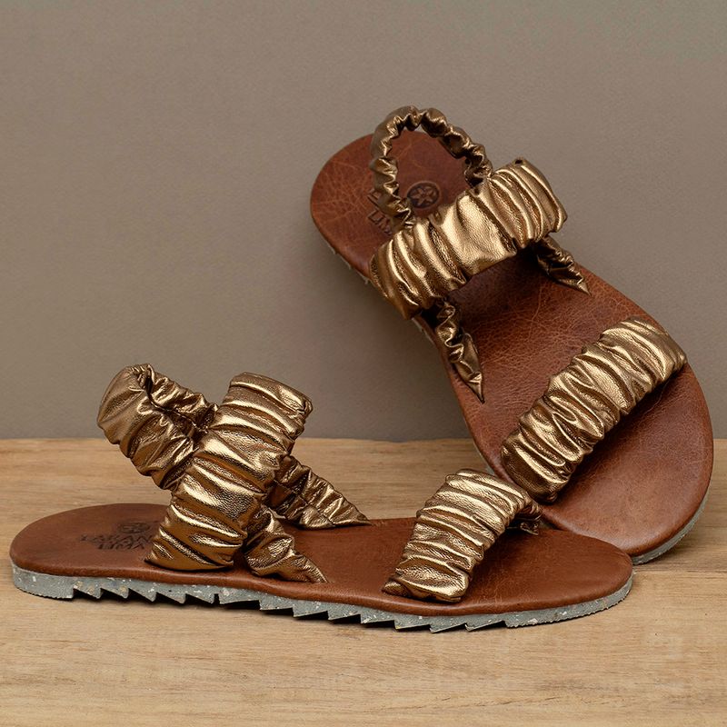 Laranja_Lima_Shoes_Sapatos_Femininos___Sandalia_Rasteira___Flat_em_Couro_Metalizado_-_Codigo_-_155020_3