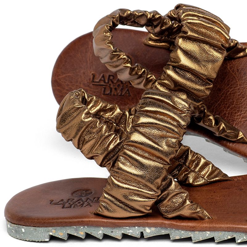 Laranja_Lima_Shoes_Sapatos_Femininos___Sandalia_Rasteira___Flat_em_Couro_Metalizado_-_Codigo_-_155020_5