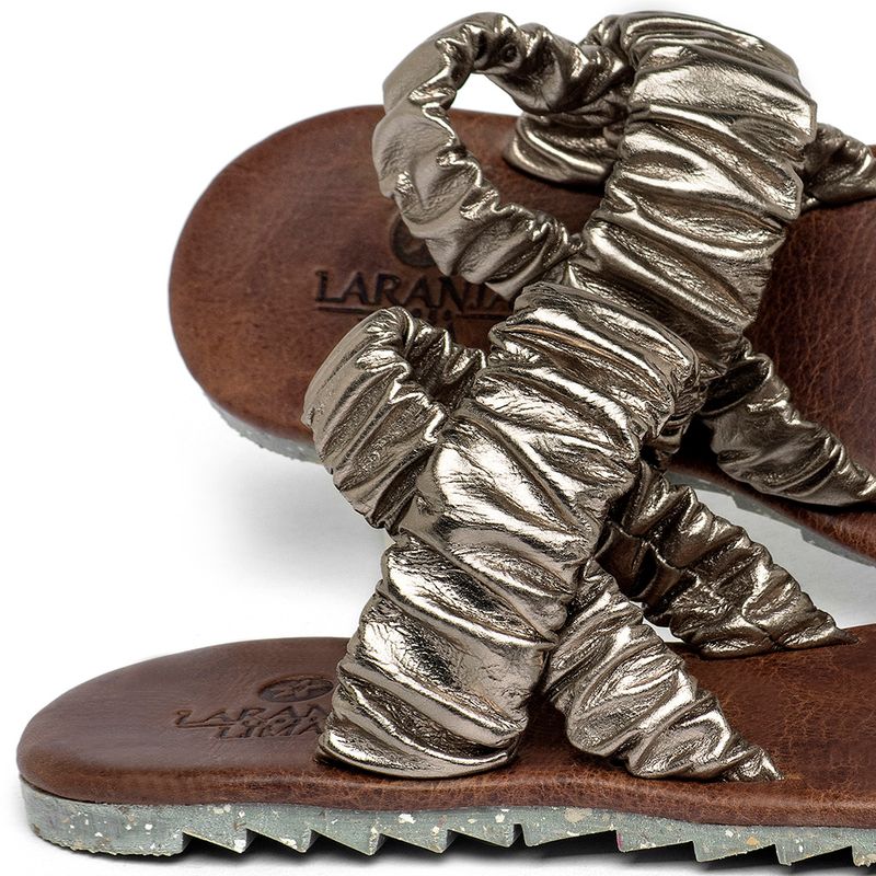 Laranja_Lima_Shoes_Sapatos_Femininos___Sandalia_Rasteira___Flat_em_Couro_Metalizado_-_Codigo_-_155020_5