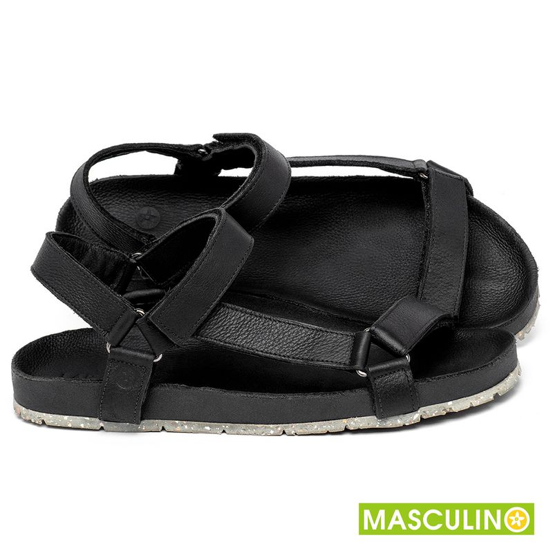 Laranja_Lima_Shoes_Sapatos_Masculinos___Rasteira_em_Couro_Preto_-_Codigo_-_156087_1