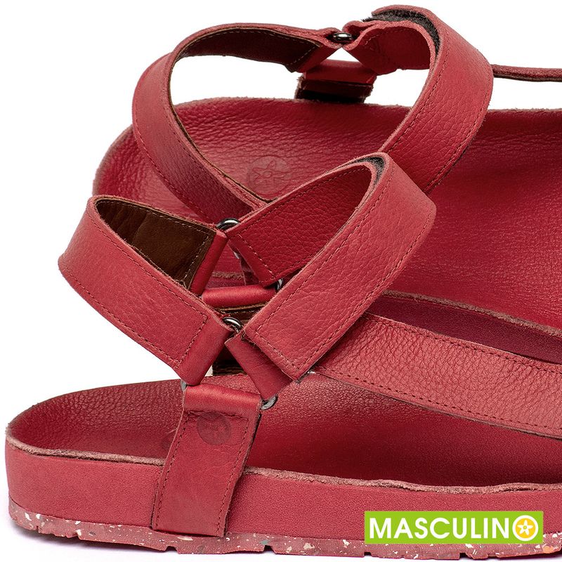 Laranja_Lima_Shoes_Sapatos_Masculinos___Rasteira_em_Couro_Vermelho_-_Codigo_-_156087_5