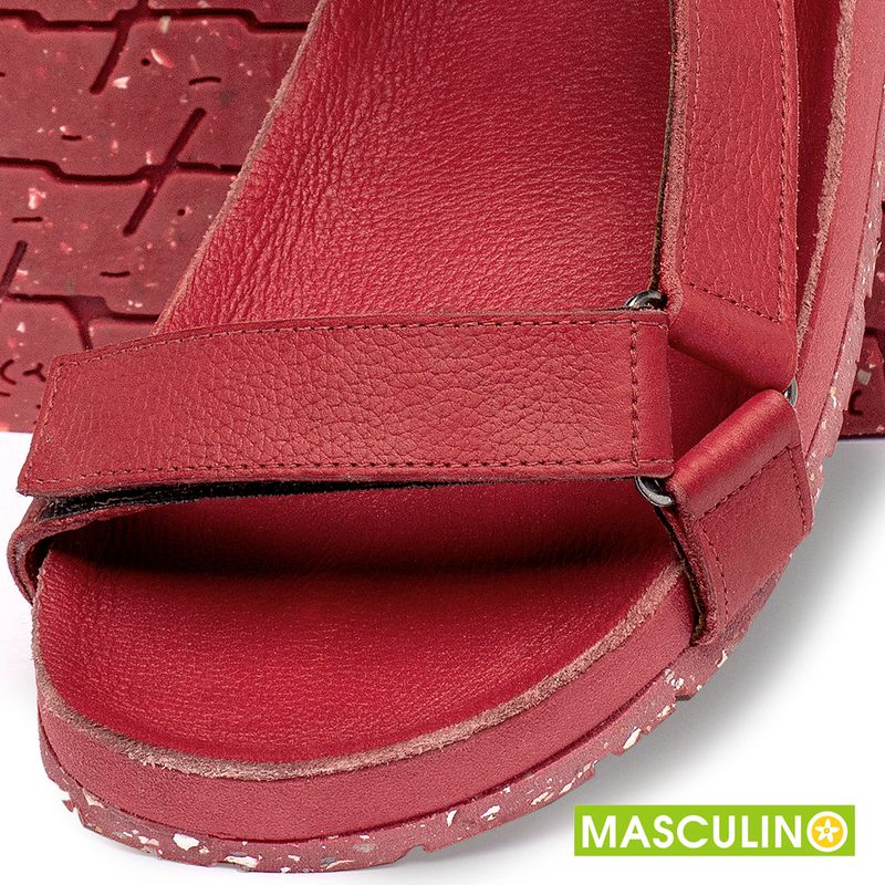 Laranja_Lima_Shoes_Sapatos_Masculinos___Rasteira_em_Couro_Vermelho_-_Codigo_-_156087_6