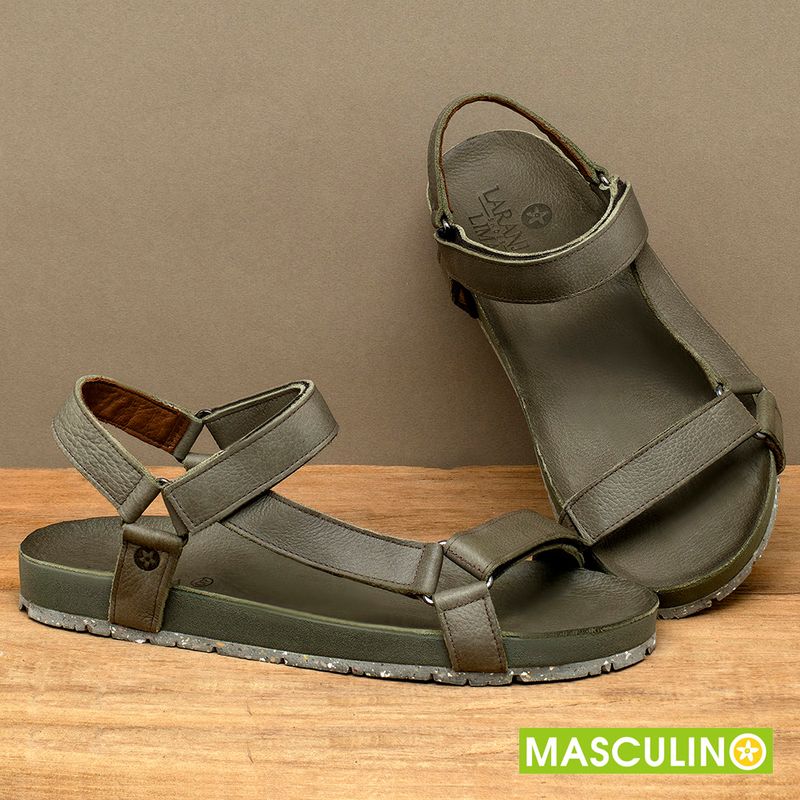 Laranja_Lima_Shoes_Sapatos_Masculinos___Rasteira_em_Couro_Musgo_-_Codigo_-_156087_3