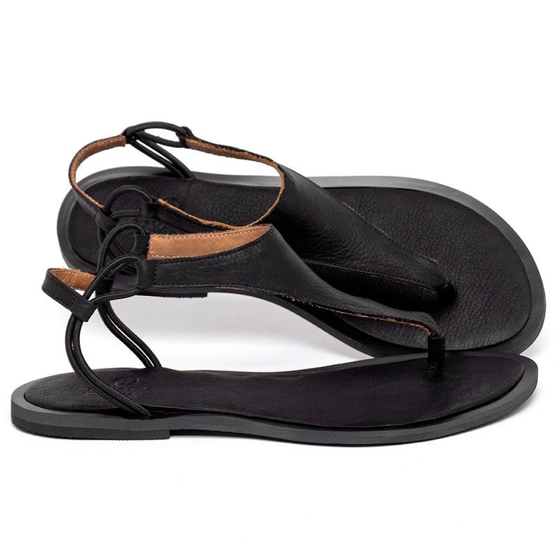 Laranja_Lima_Shoes_Sapatos_Femininos___Sandalia_Rasteira___Flat_em_Couro_Preto_-_Codigo_-_157023_1