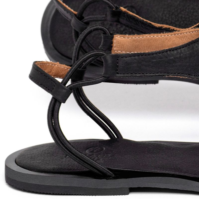 Laranja_Lima_Shoes_Sapatos_Femininos___Sandalia_Rasteira___Flat_em_Couro_Preto_-_Codigo_-_157023_5