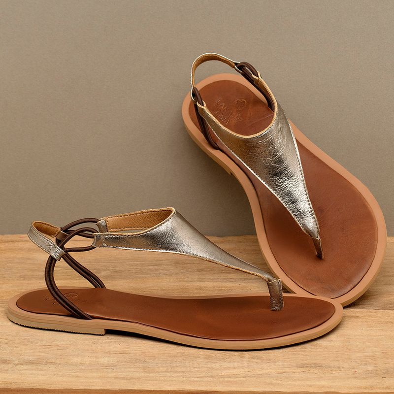 Laranja_Lima_Shoes_Sapatos_Femininos___Sandalia_Rasteira___Flat_em_Couro_Metalizado_-_Codigo_-_157023_3