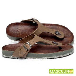 Rasteira em Couro Caramelo - Codigo - 156084