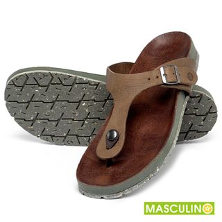 Rasteira em Couro Caramelo - Codigo - 156084