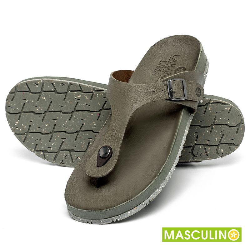 Laranja_Lima_Shoes_Sapatos_Masculinos___Rasteira_em_Couro_Musgo_-_Codigo_-_156084_2