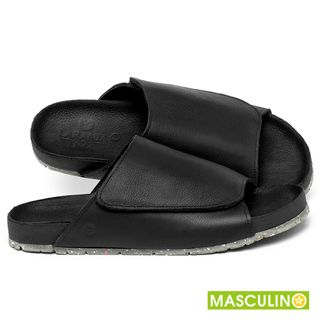 Rasteira em Couro Preto - Codigo - 156085