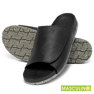 Rasteira em Couro Preto - Codigo - 156085