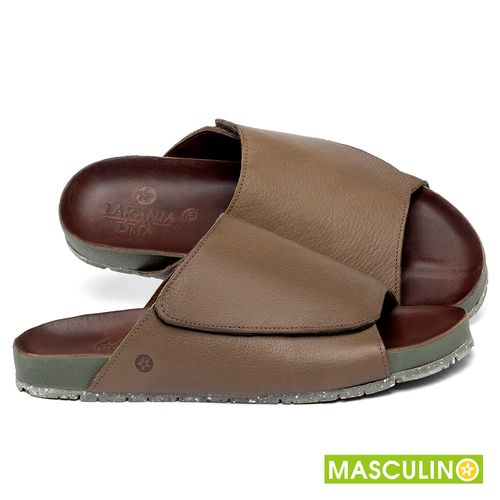 Rasteira em Couro Caramelo - Codigo - 156085