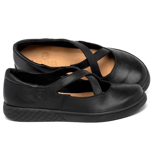 Tênis   Cano Baixo em Couro Preto - Codigo - 156038