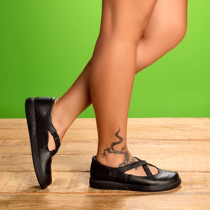 Laranja_Lima_Shoes_Sapatos_Femininos___Tenis___Cano_Baixo_em_Couro_Preto_-_Codigo_-_156038_8
