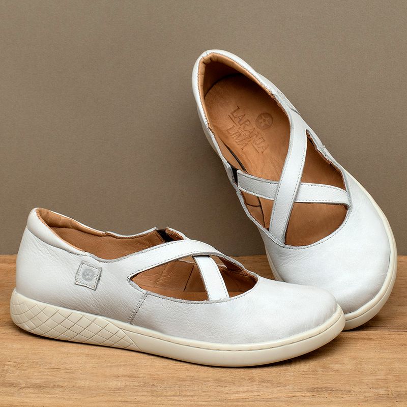 Laranja_Lima_Shoes_Sapatos_Femininos___Tenis___Cano_Baixo_em_Couro_Off-White_-_Codigo_-_156038_3