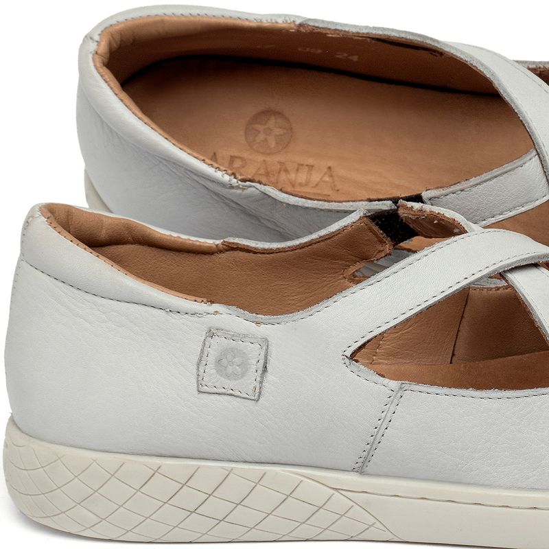 Laranja_Lima_Shoes_Sapatos_Femininos___Tenis___Cano_Baixo_em_Couro_Off-White_-_Codigo_-_156038_5
