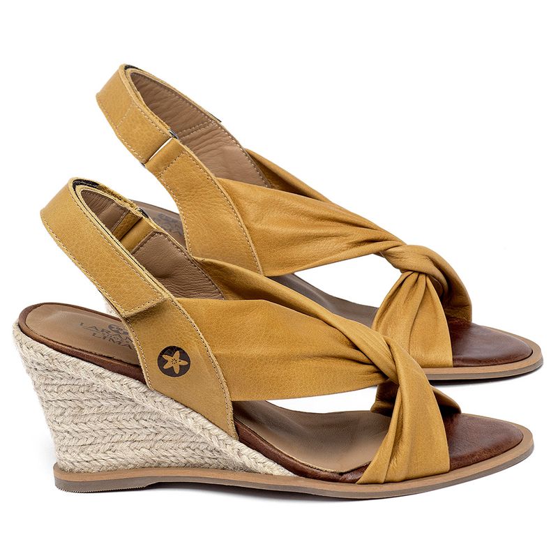 Laranja_Lima_Shoes_Sapatos_Femininos___Anabela___Corda_Salto_de_7_cm_em_Couro_Amarelo_-_Codigo_-_9581_1