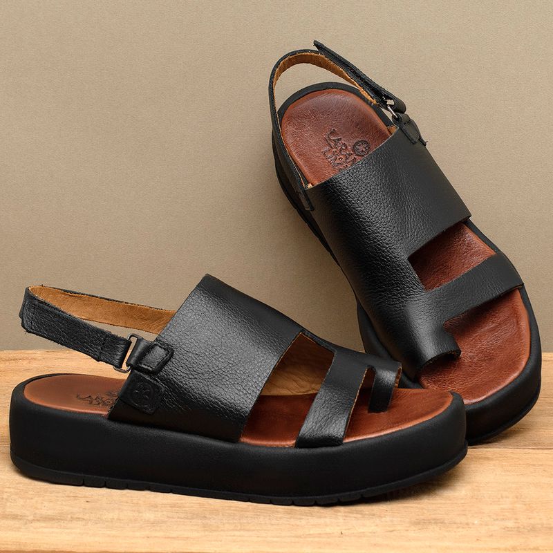 Laranja_Lima_Shoes_Sapatos_Femininos___Sandalia___Boho_Salto_de_4_cm_em_Couro_Preto_-_Codigo_-_153081_3
