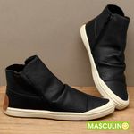 Laranja_Lima_Shoes_Sapatos_Masculinos___Tenis_Masculino___Cano_Alto_em_Couro_Preto_-_Codigo_-_156071_3