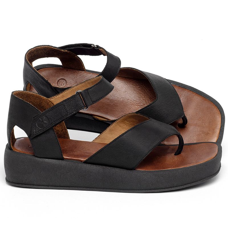 Laranja_Lima_Shoes_Sapatos_Femininos__-Sandalia---Boho-Salto-de-4-cm-em-Couro-Preto---Codigo---3925_1