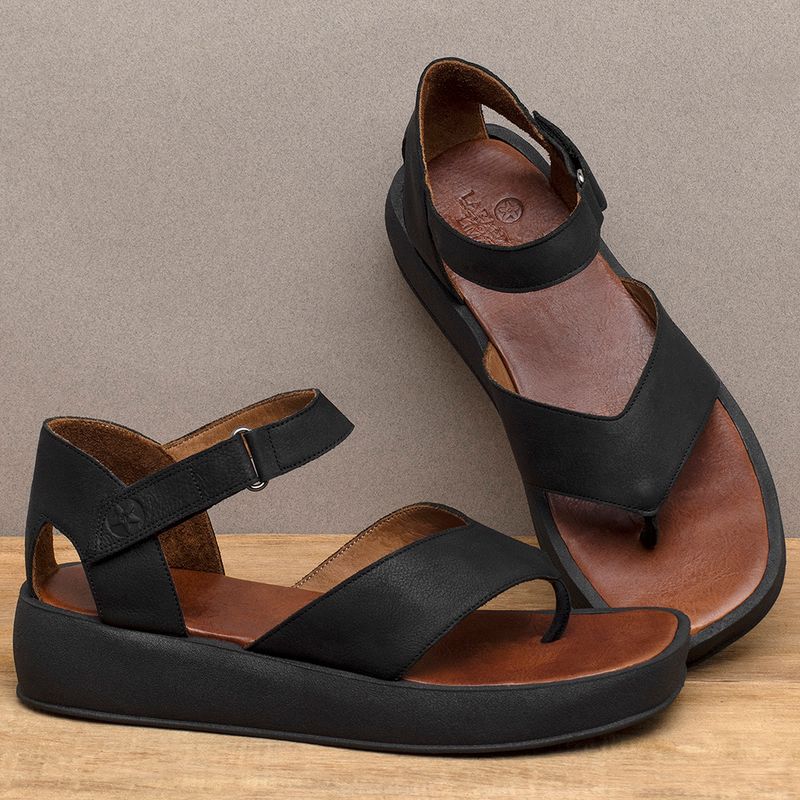 Laranja_Lima_Shoes_Sapatos_Femininos__-Sandalia---Boho-Salto-de-4-cm-em-Couro-Preto---Codigo---3925_3